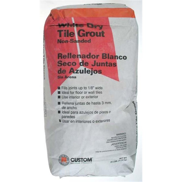 Custom Building Products Custom Building Products 2 White Dry Non-Sanded Tile Grout  WDG25 10186081816